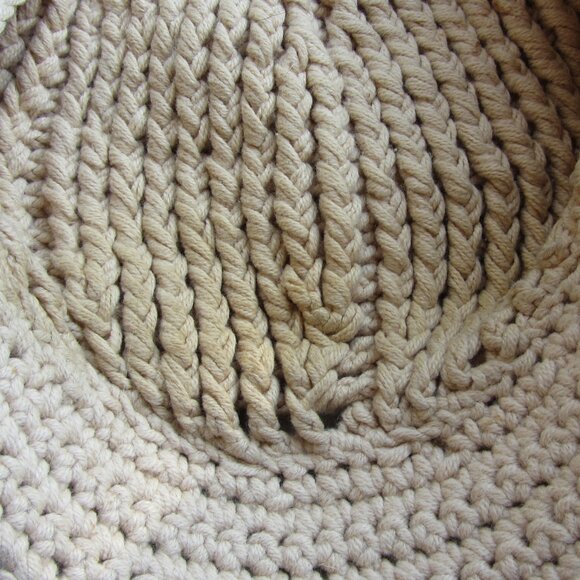 ELOPE Vintage 90s-Y2K Crochet Knit Slouchy Grunge Hippie Newspaper Cap Hat - Picture 4 of 6